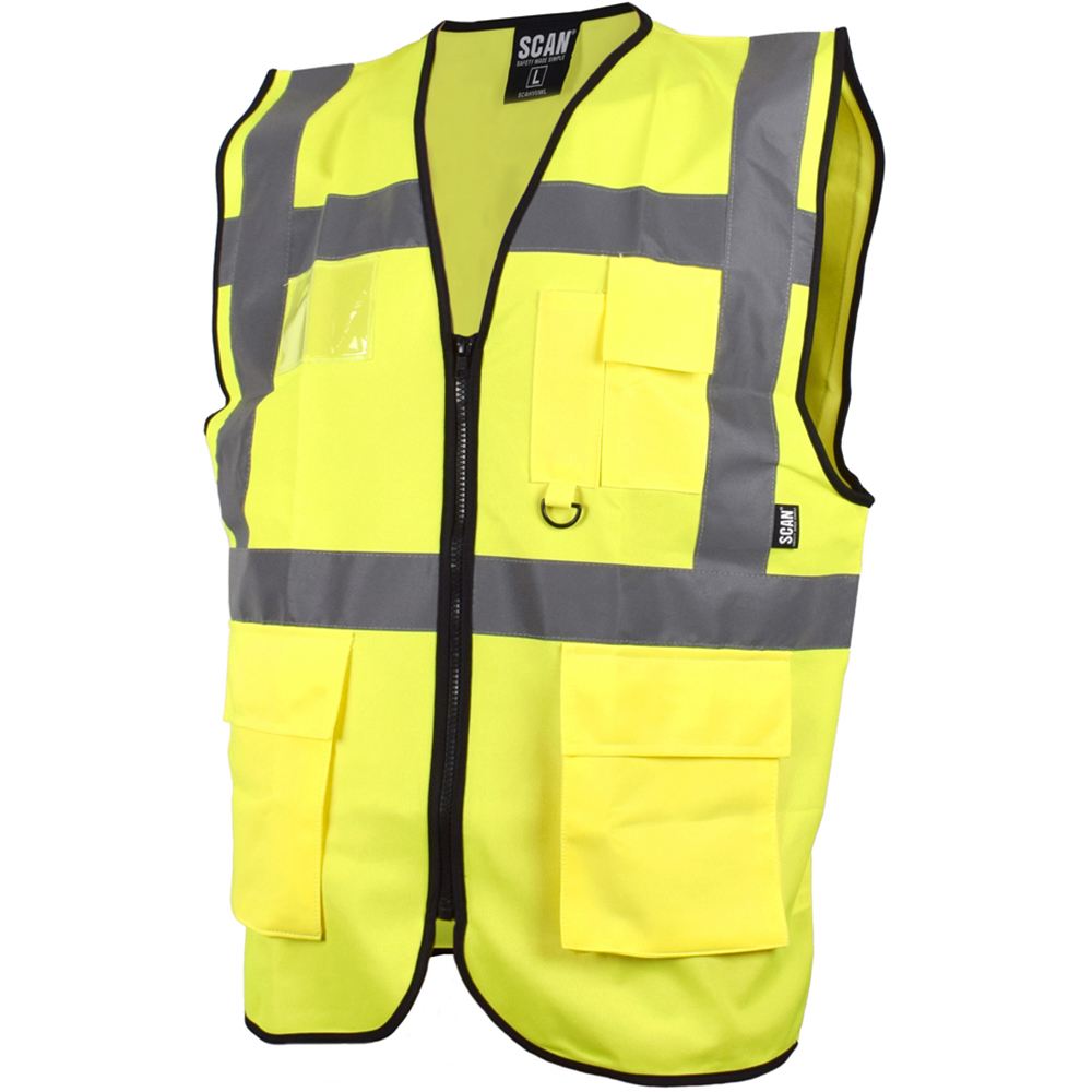 Scan Hi Visibility Utility Waistcoat XL Yellow