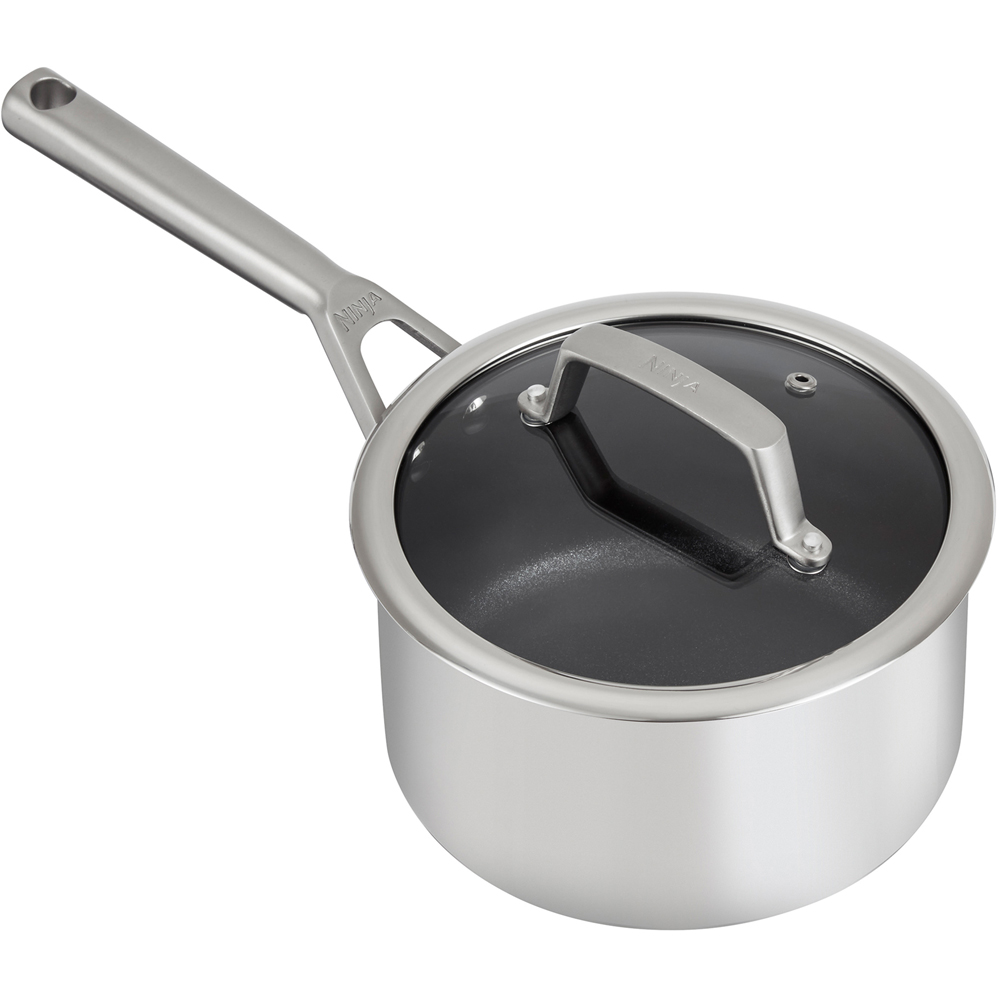 Ninja Foodi Zerostick 18cm Stainless Steel Saucepan with Lid