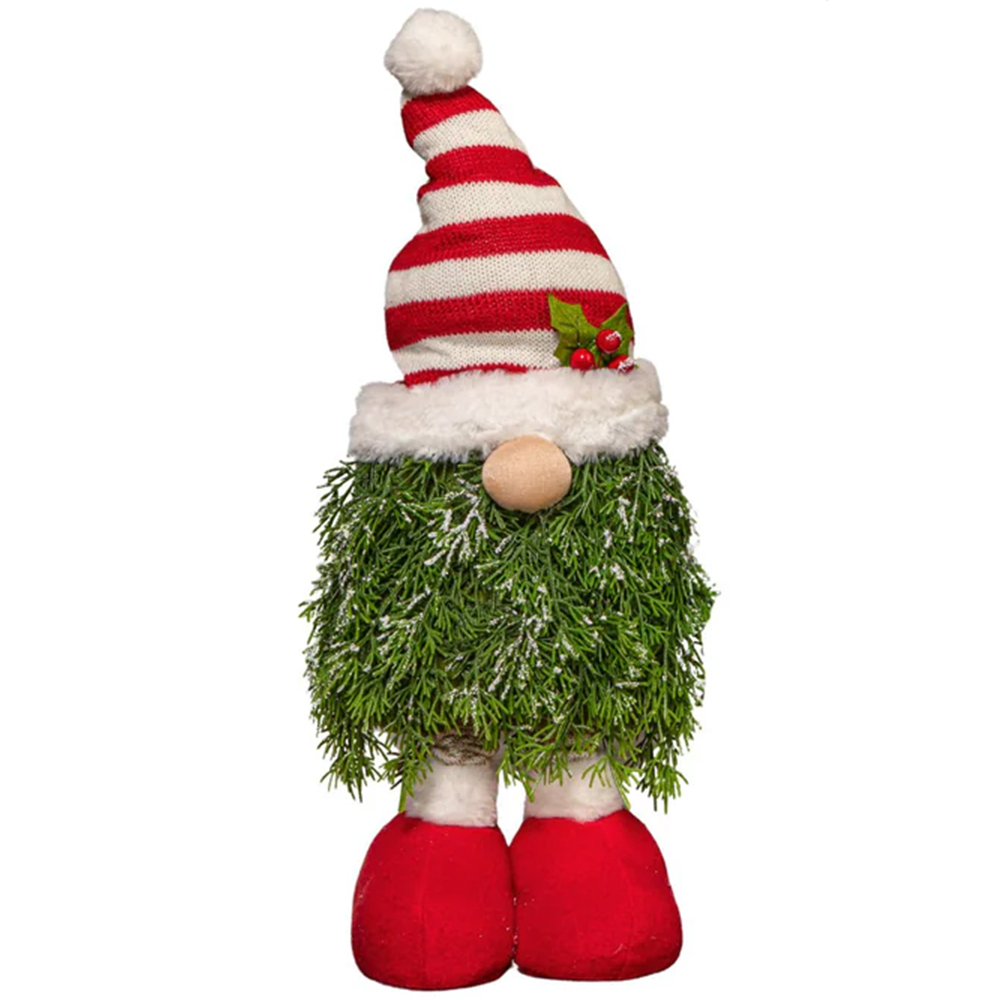 Samuel Alexander Red and White Christmas Tree Standing Gonk with Striped Hat 76cm