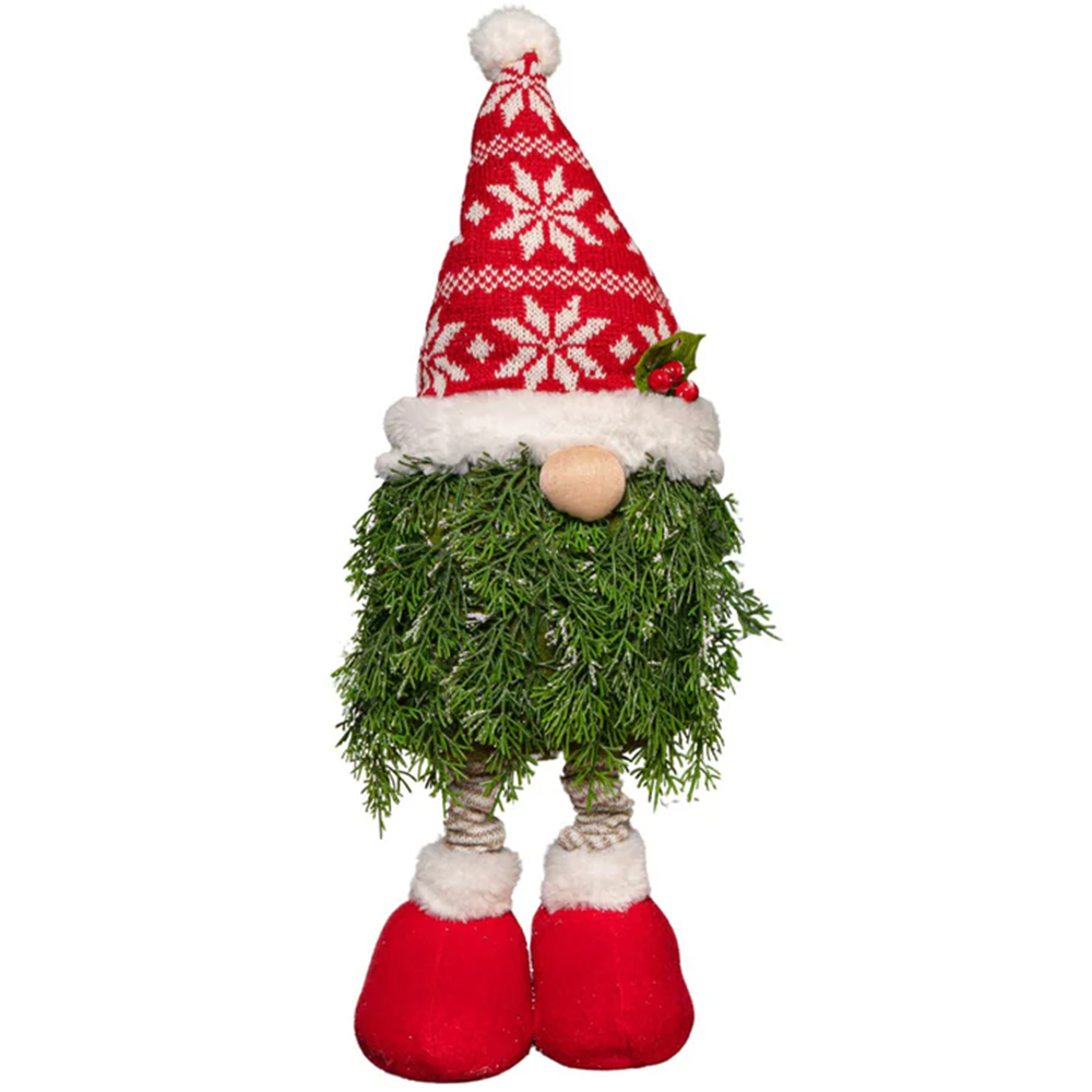 Samuel Alexander Red and White Christmas Tree Standing Gonk with Snowflake Hat 76cm