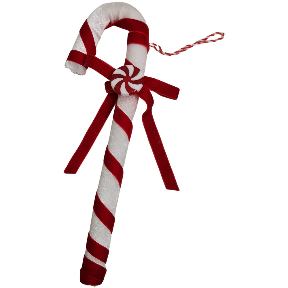 Samuel Alexander Red and White Candy Cane Hanging Christmas Decoration 29cm
