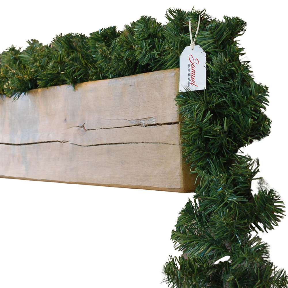 Samuel Alexander Plain Green Pine Christmas Garland 270cm