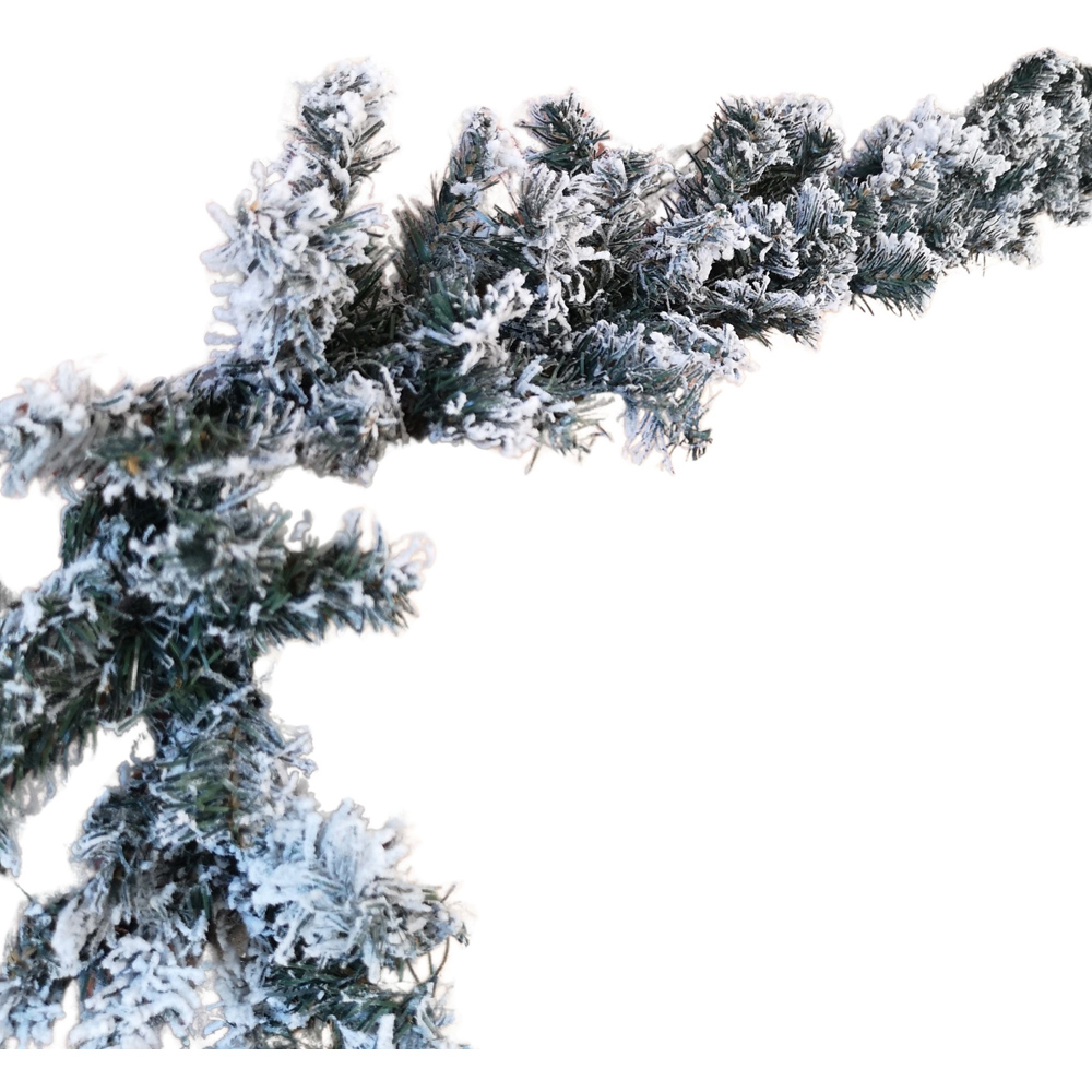 Samuel Alexander Christmas Snow Flocked Woodcote Fir Garland 270cm