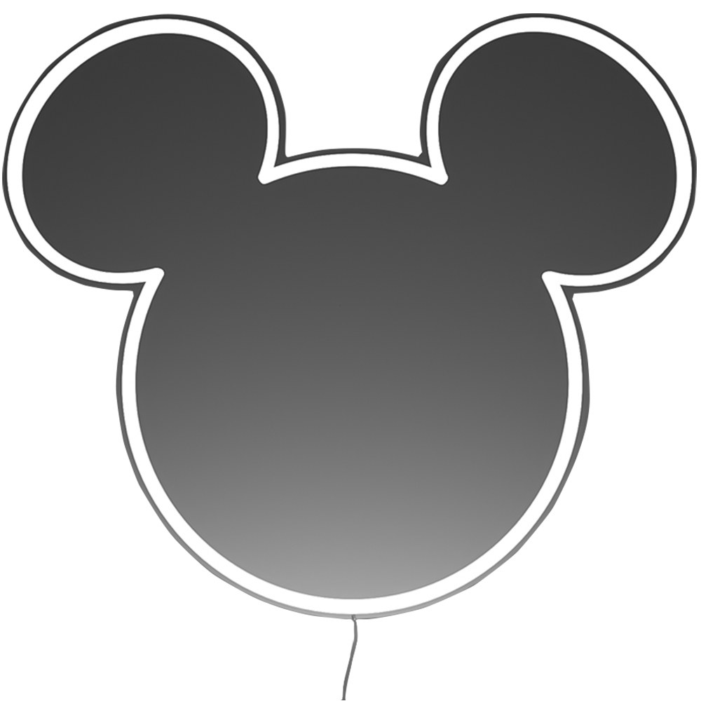 Yellowpop Disney Mickey Mirror Silver LED Neon Sign