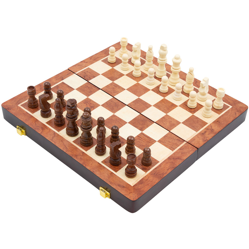 Global Gizmos Foldable Wooden Chess Set