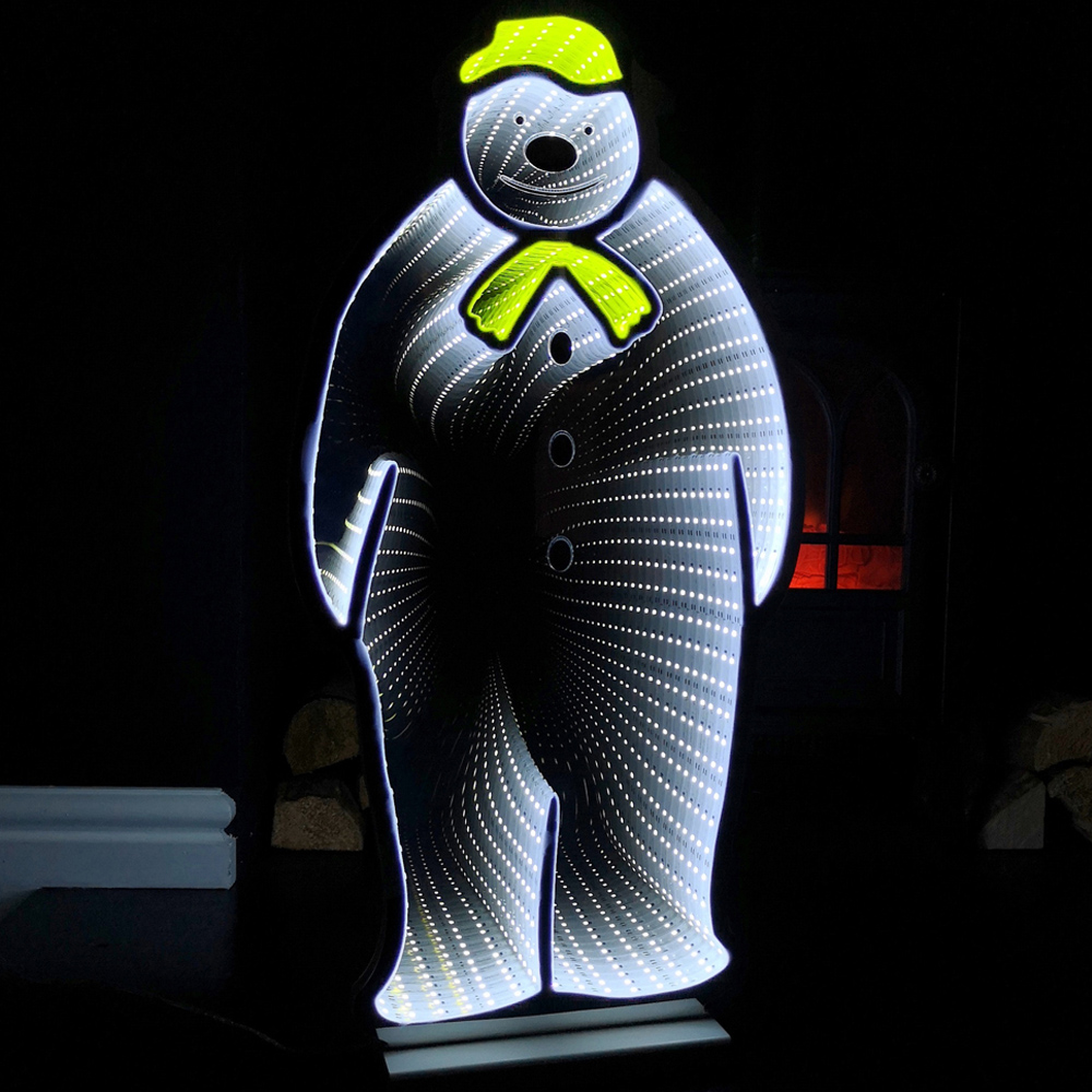 Samuel Alexander Infinity Light Up The Snowman Christmas Decoration 60cm