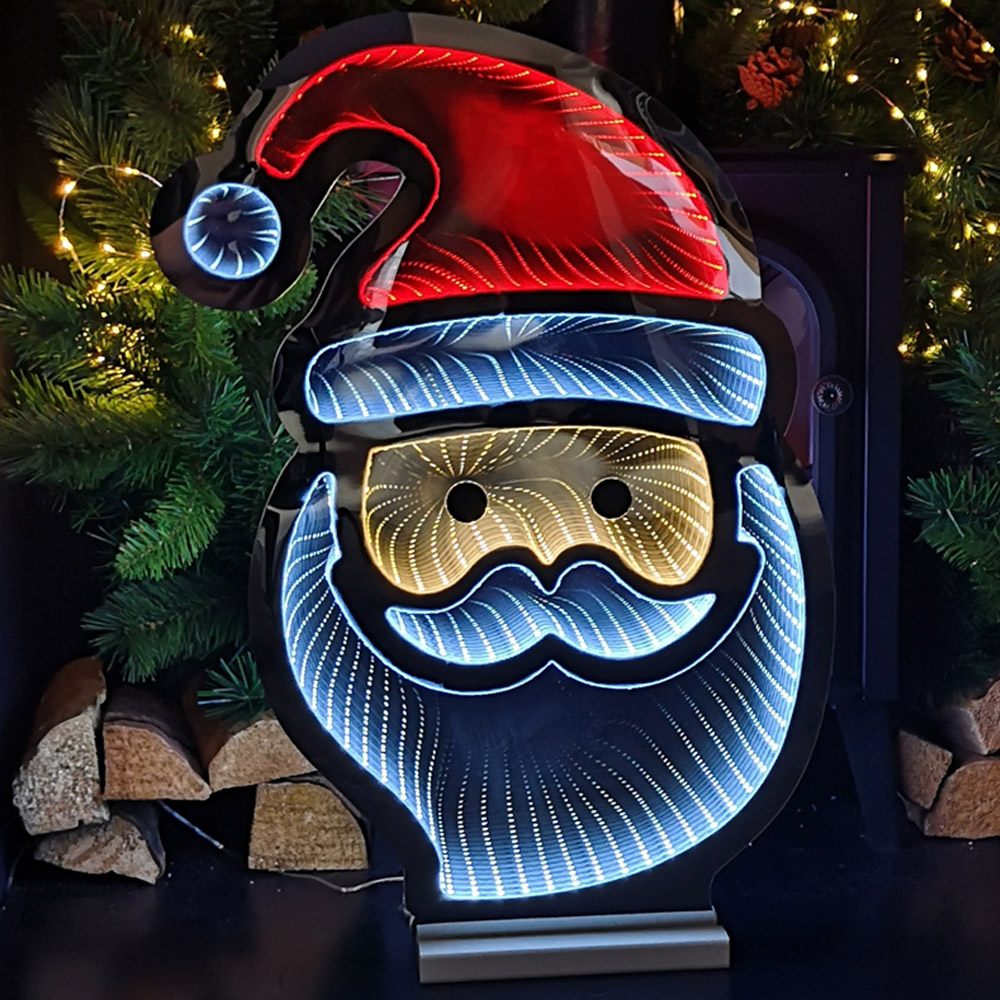 Samuel Alexander Infinity Light Up Standing Santa Christmas Decoration 60cm