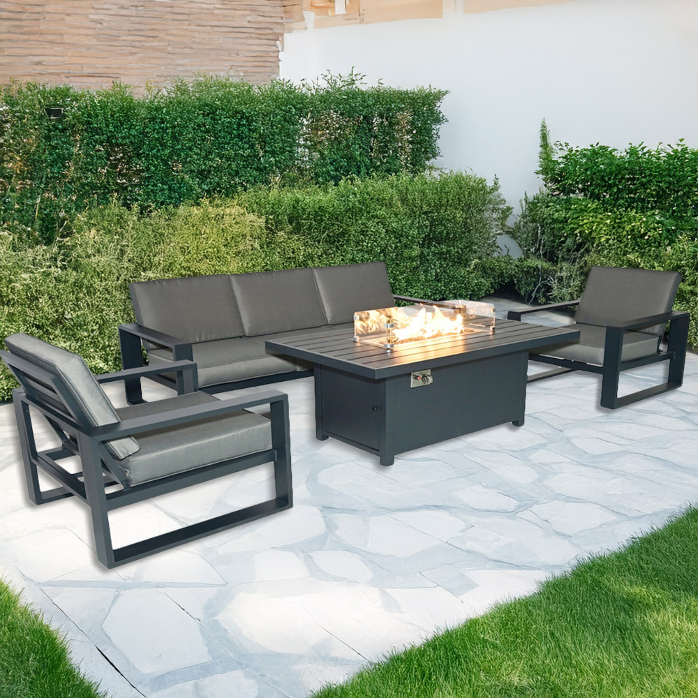 Furniture One 5 Seater Aluminium Garden Dining Set