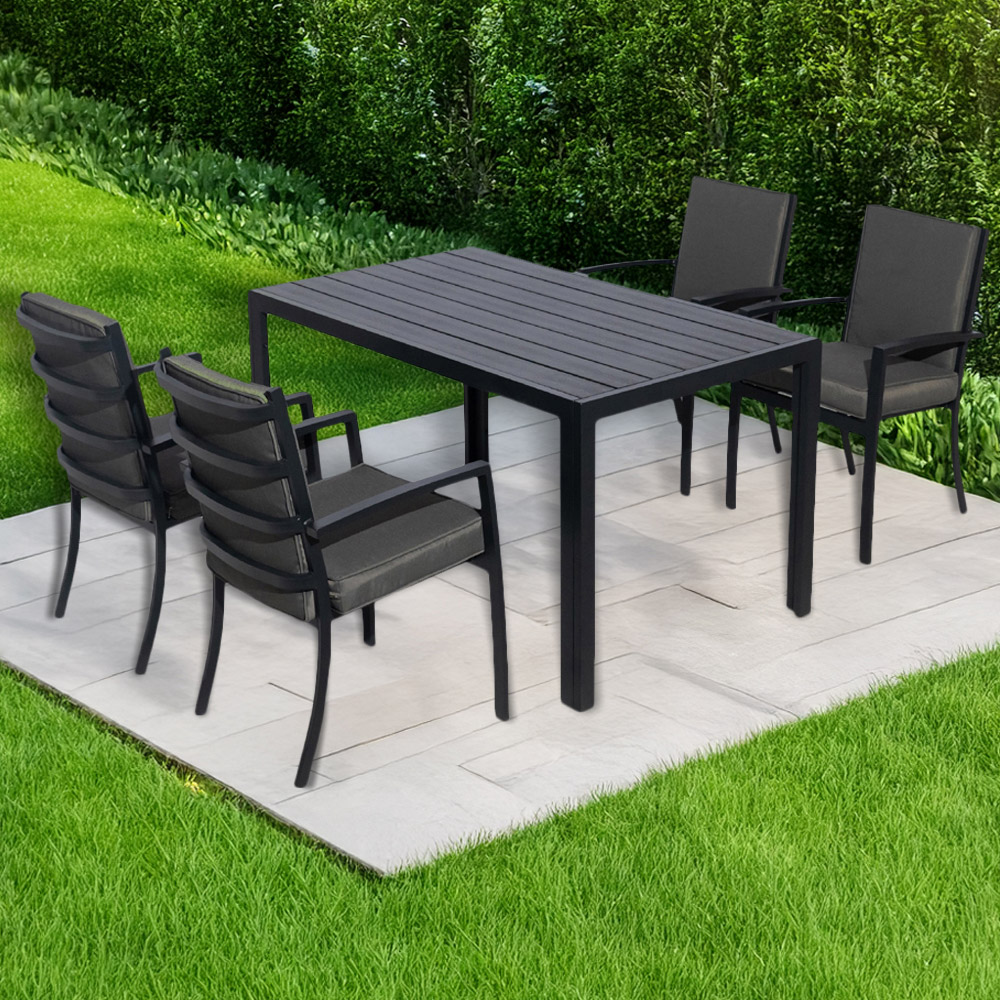 Furniture One 4 Seater Aluminium Garden Dining Set