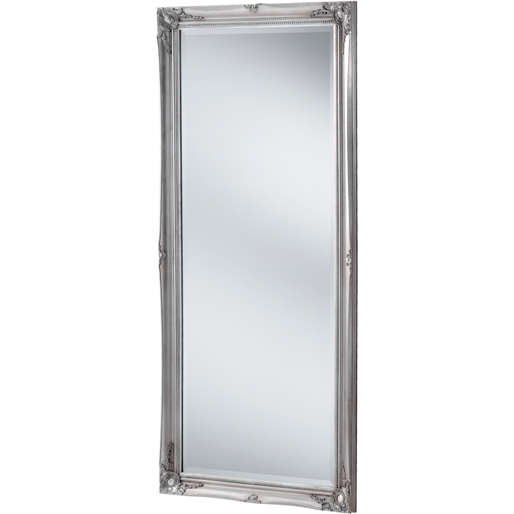 Yearn Silver French Style Carved Full Length Bevelled Mirror 166 x 75cm