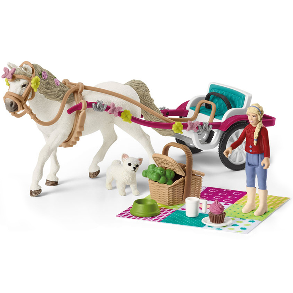 Schleich Horse Club Small Carriage for the Big Horse Show Toy Playset