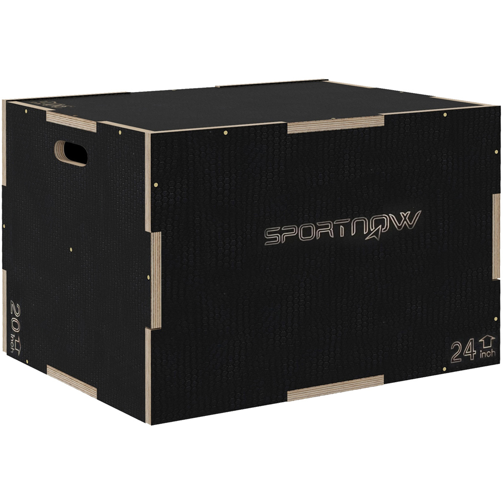 SPORTNOW 3 in 1 Wooden Anti Slip Plyometric Jump Platform