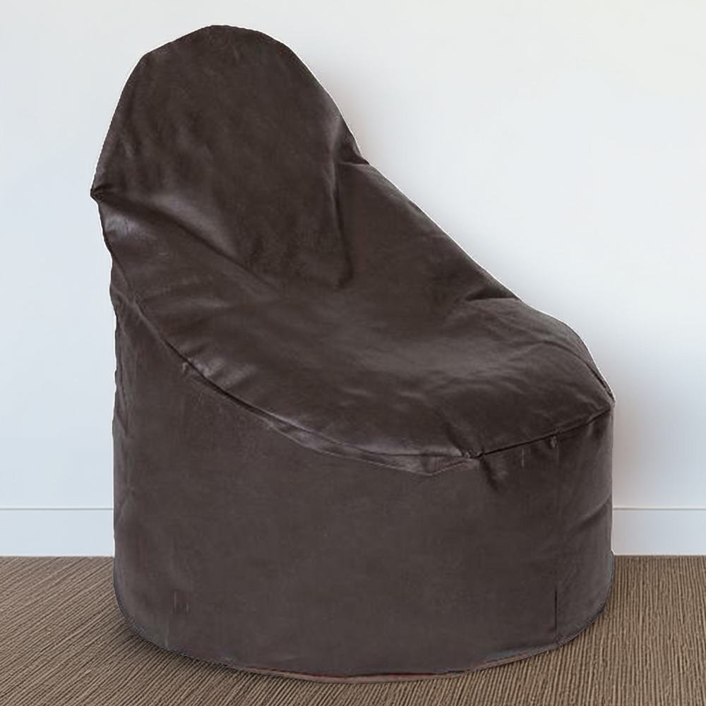 Kaikoo Chocolate Brushed Faux Suede Bean Bag Chair