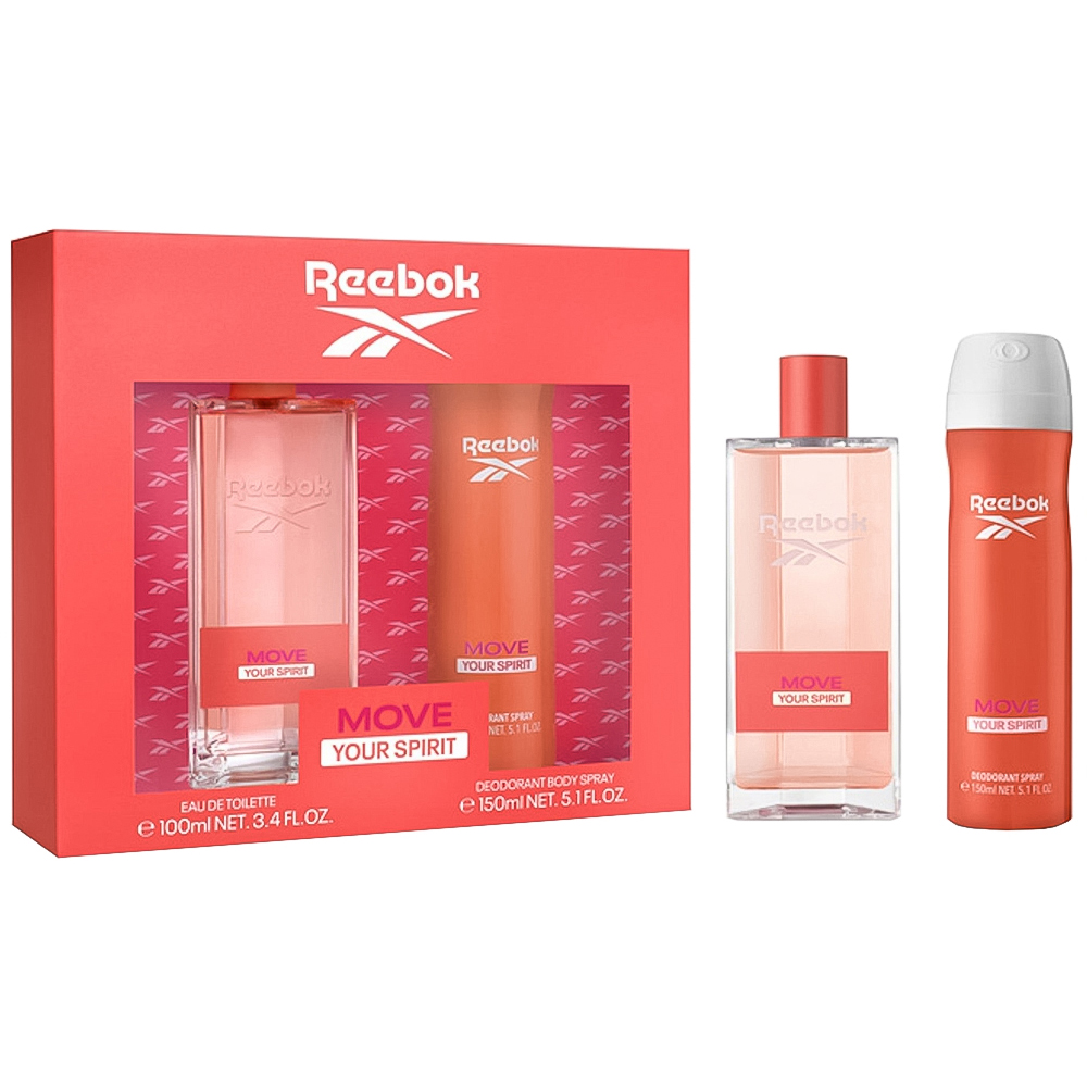 Reebok Move Your Spirit Women Eau De Toilette 100ml Gift Set