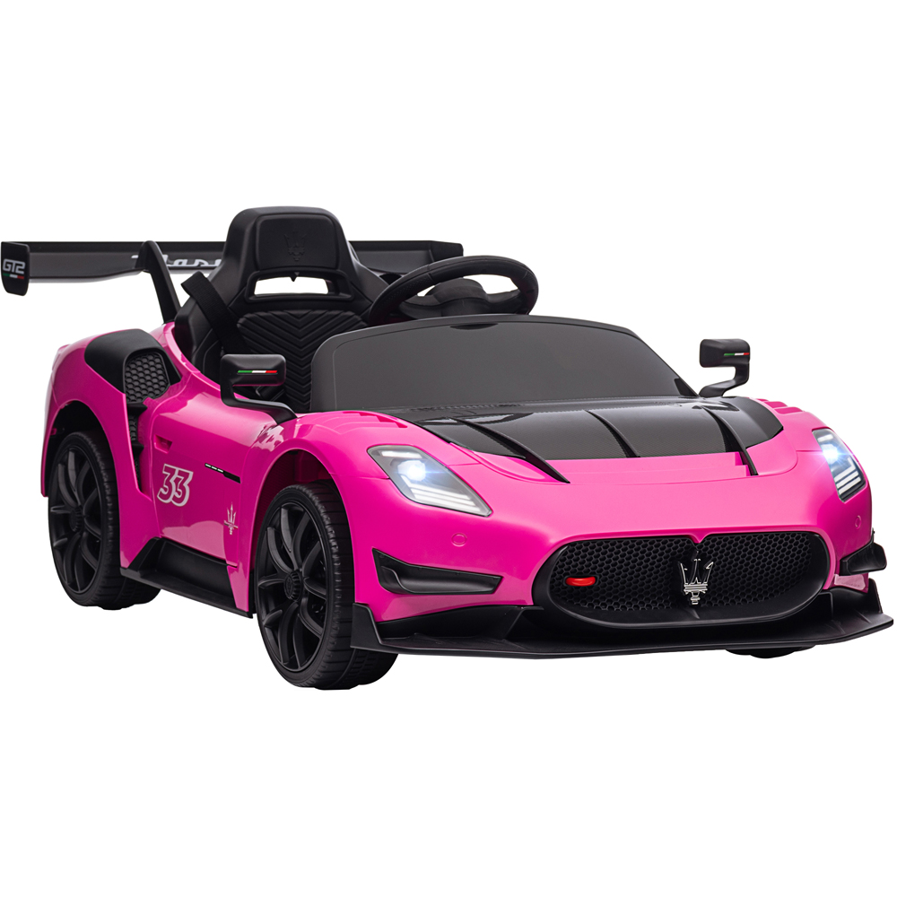 Aiyaplay Pink Licensed Maserati Gt2 Kids Electric Ride On Car With Remote