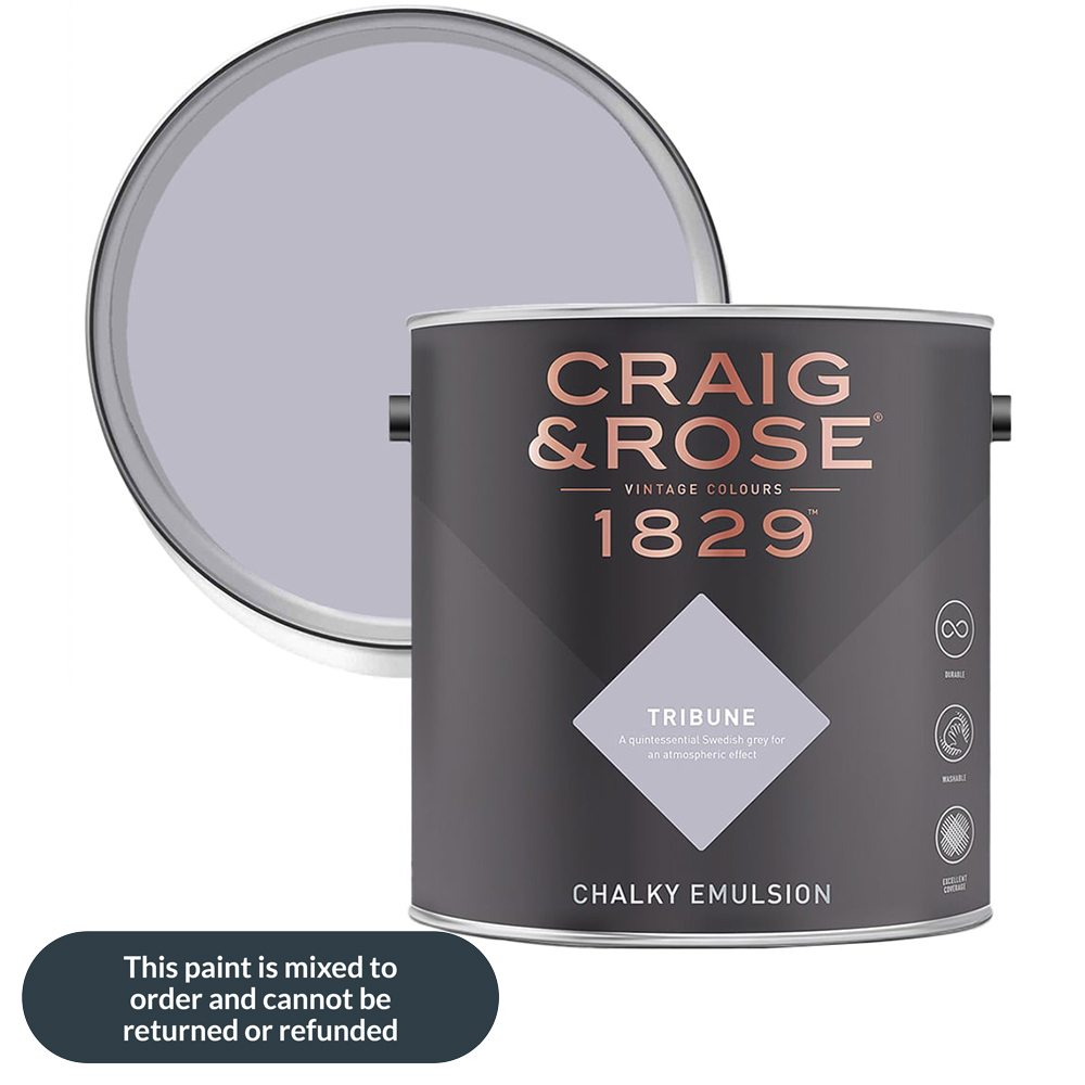 Craig & Rose 1829 Vintage Walls and Ceilings Tribune Chalky Matt Emulsion Paint 2.5L