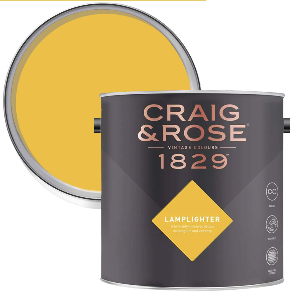 Craig & Rose 1829 Vintage Walls and Ceilings Lamplighter Chalky Matt Emulsion Paint 2.5L