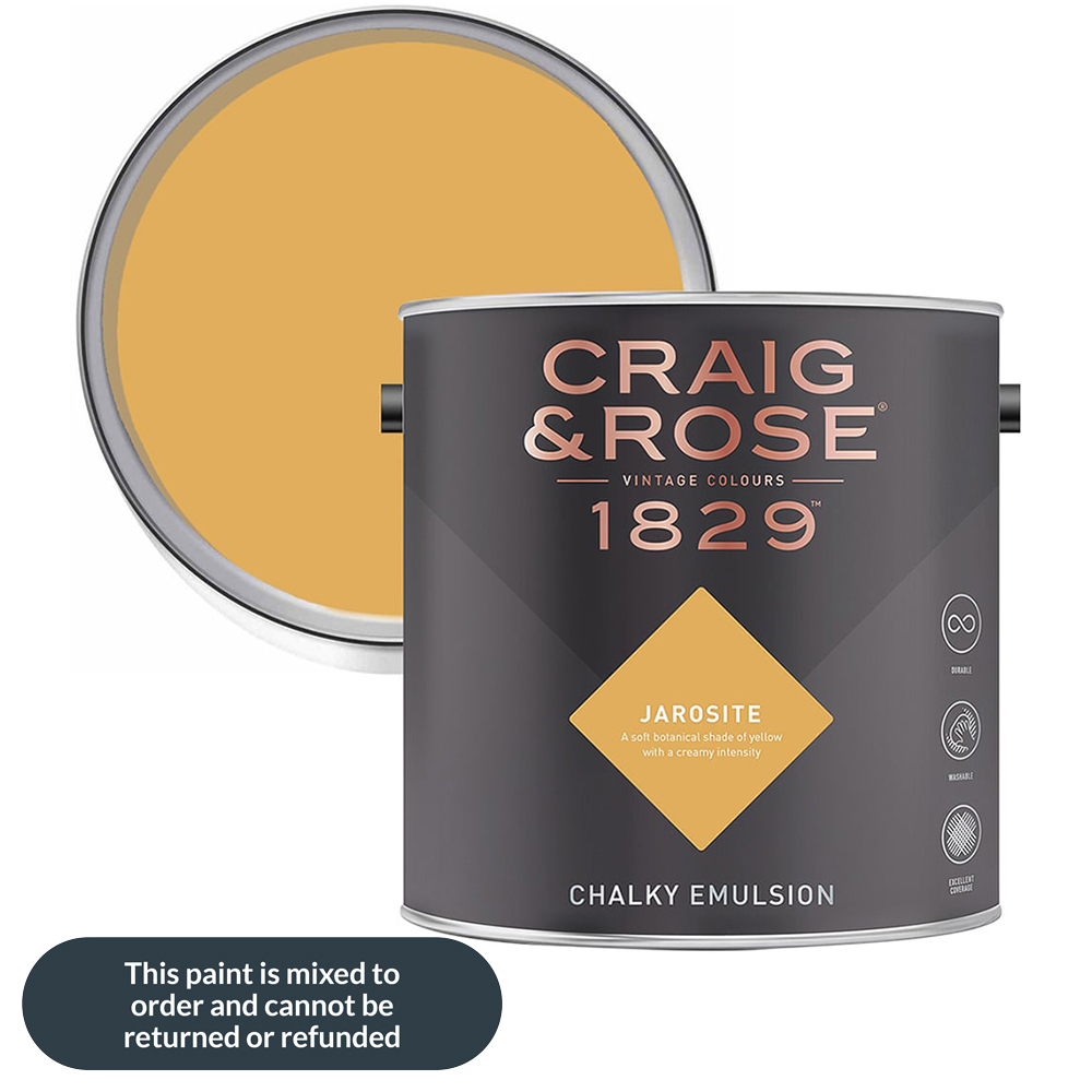 Craig & Rose 1829 Vintage Walls and Ceilings Jarosite Chalky Matt Emulsion Paint 2.5L