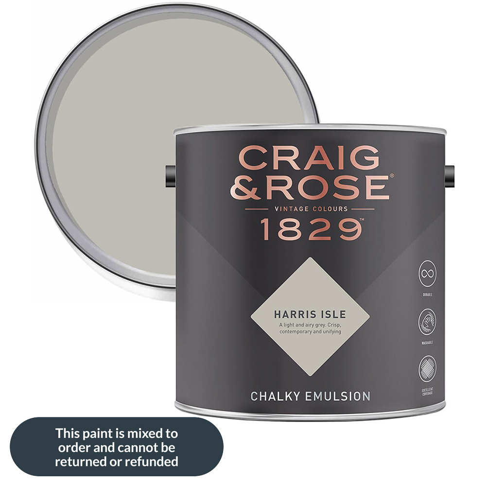 Craig & Rose 1829 Vintage Walls and Ceilings Harris Isle Chalky Matt Emulsion Paint 2.5L