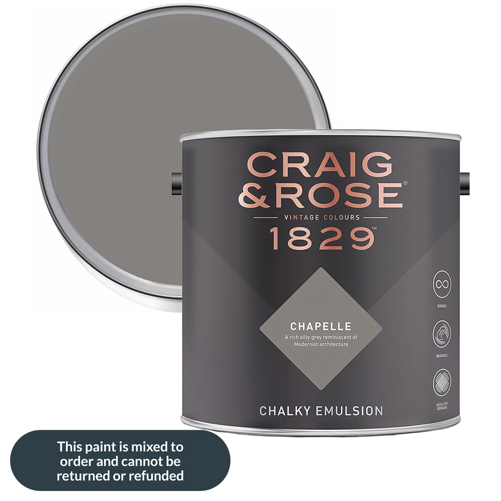 Craig & Rose 1829 Vintage Walls and Ceilings Chapelle Chalky Matt Emulsion Paint 2.5L