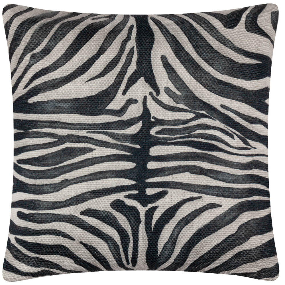 Paoletti Leopardis Multicolour Zebra Woven Polyester Filled Outdoor Cushion 59 x 59cm