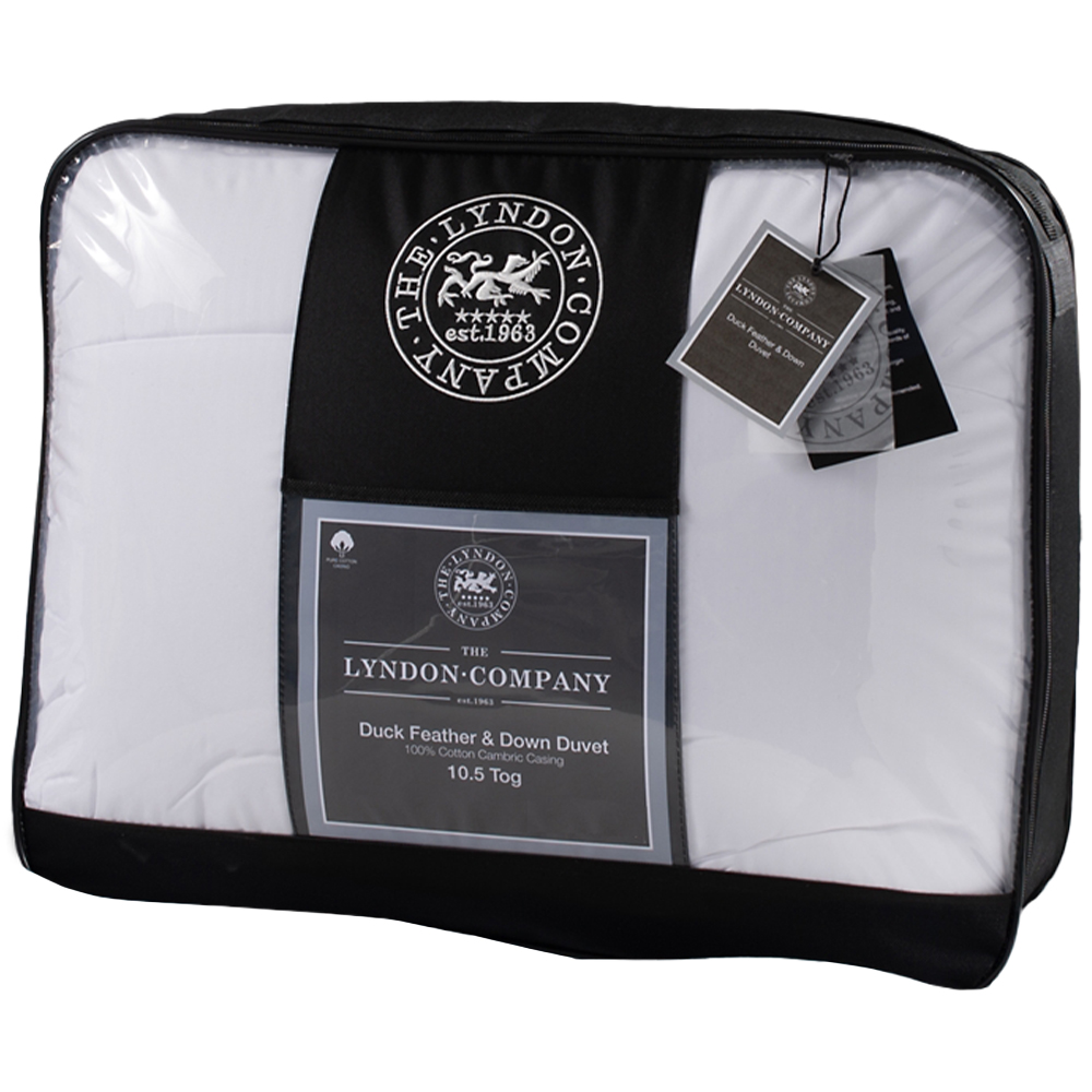 The Lyndon Company King Size Natural Duck Feather and Down Duvet 10.5 Tog