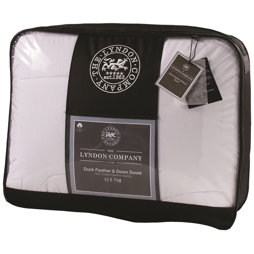The Lyndon Company King Size Natural Duck Feather and Down Duvet 13.5 Tog