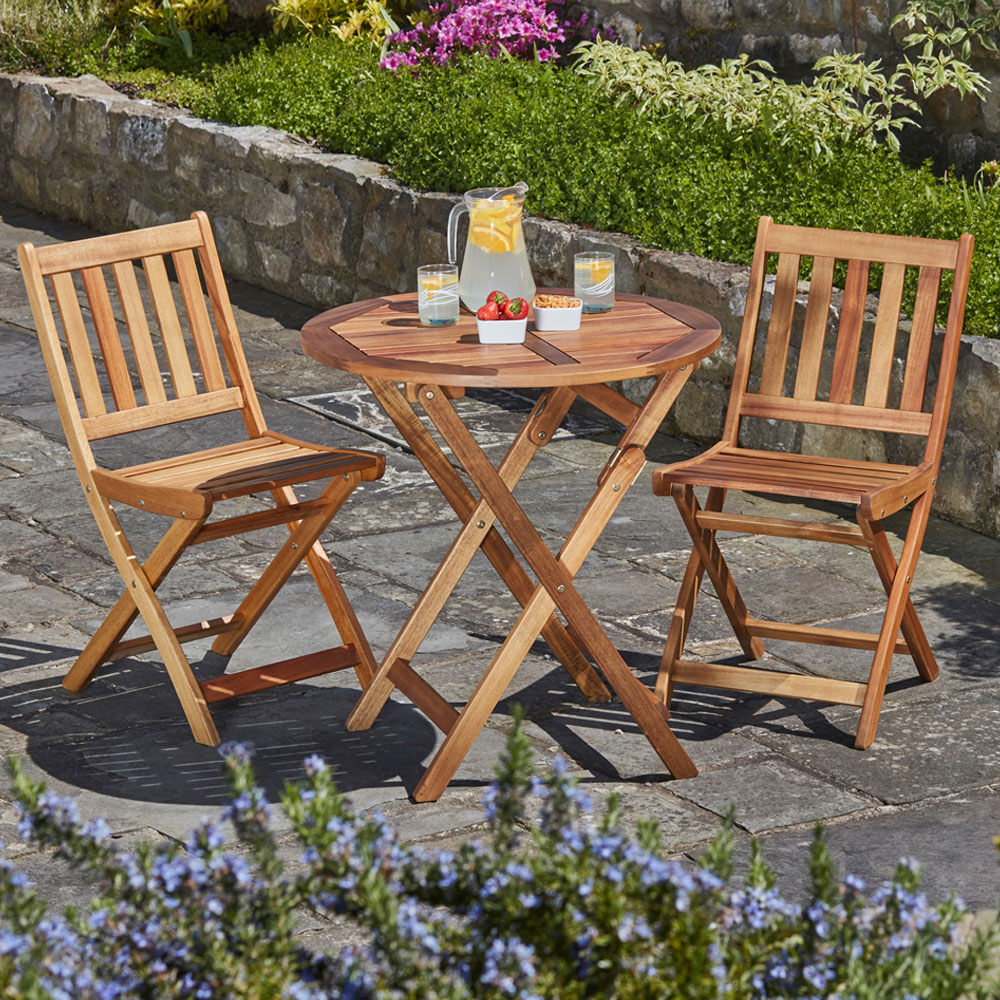 Garden Gear Cariad 2 Seater Acacia Bistro Set