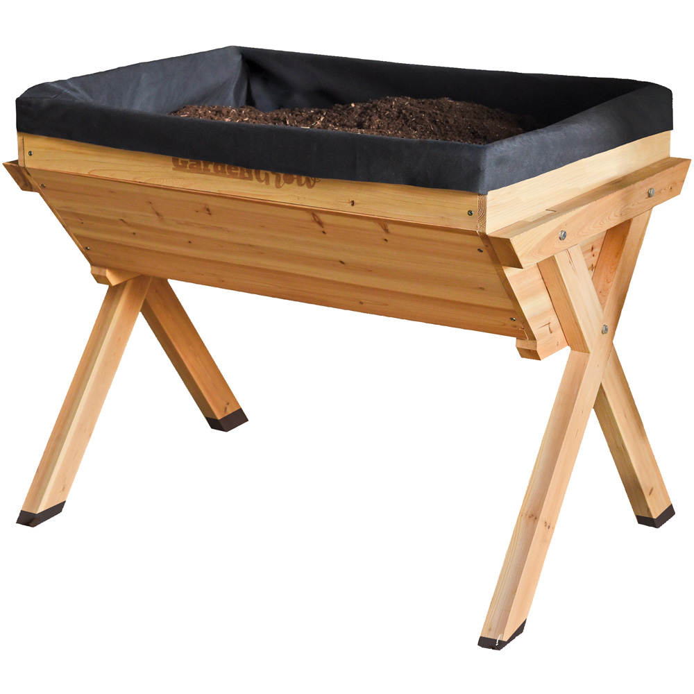 Garden Gear Raised Large Wooden Planter