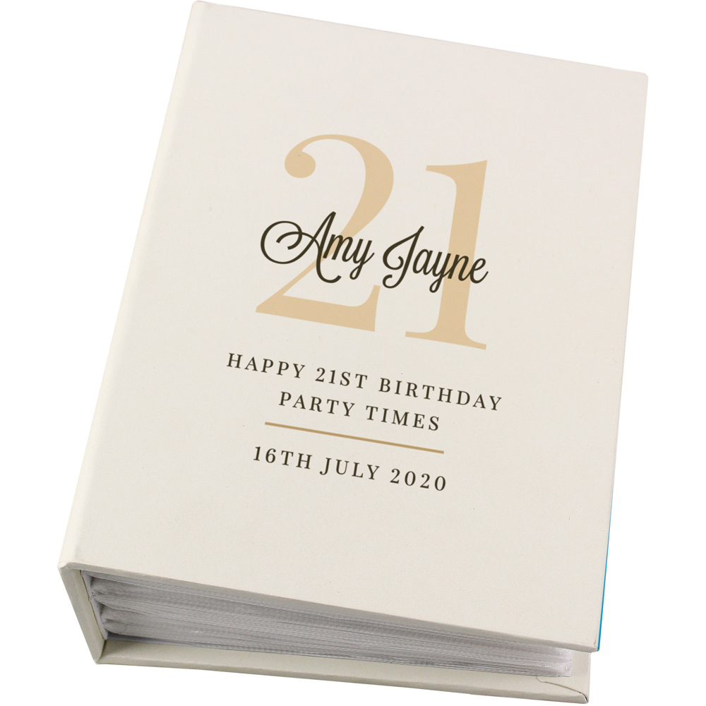 Personalised Memento Personalised Big Birthday Photo Album with Sleeves 6 x 4 inch