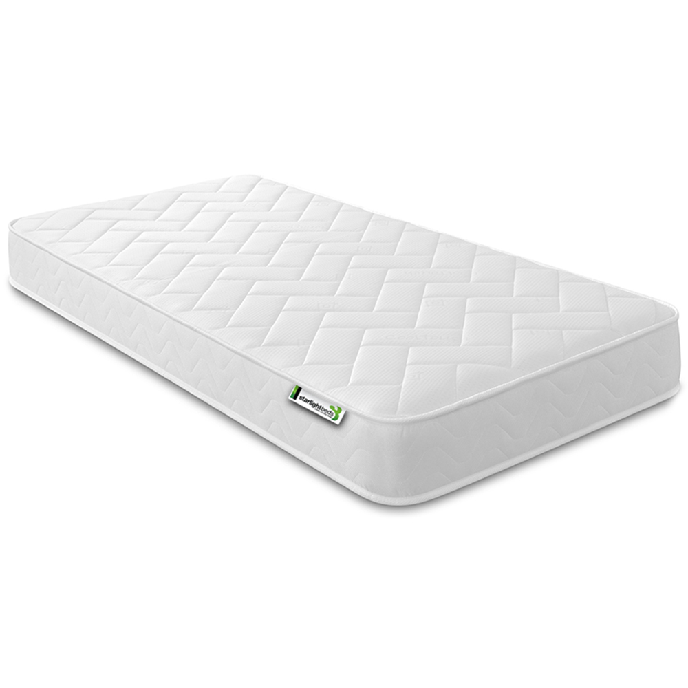 Starlight Beds Deluxe Small Single White Memory Foam with Spring Mattress