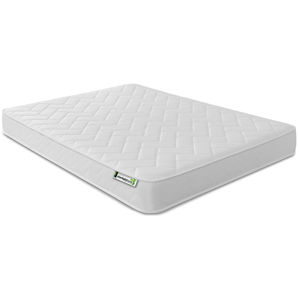 Starlight Beds Deluxe European Double White Memory Foam with Spring Mattress