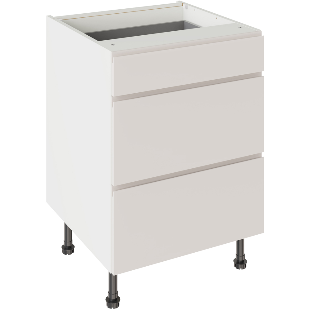 Kitchen Kit Base Kitchen Cabinet - Light Grey - 3 Drawer - FIRA Gold Certified