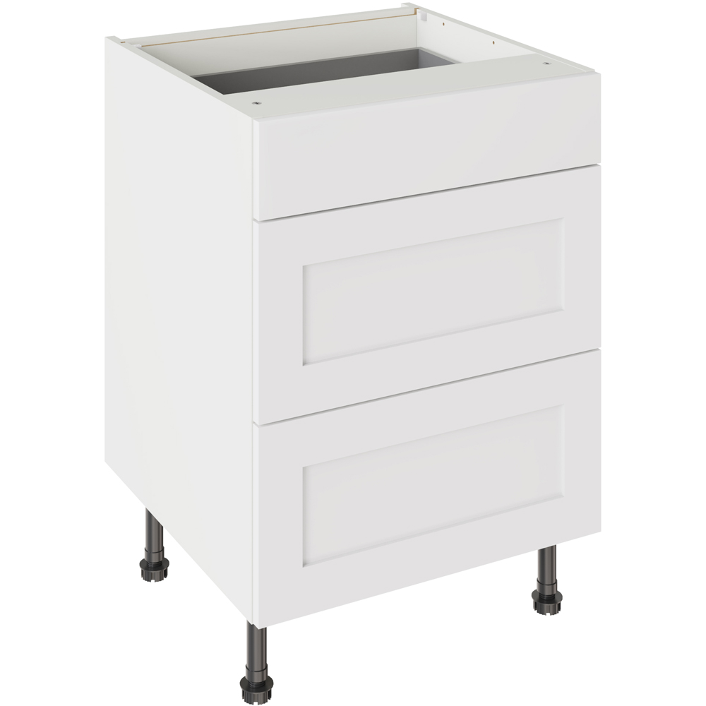Kitchen Kit Base Kitchen Cabinet - White - 3 Drawer - FIRA Gold Certified