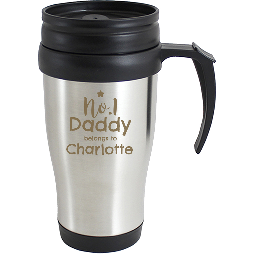 Personalised Memento Personalised No 1 Daddy Travel Mug