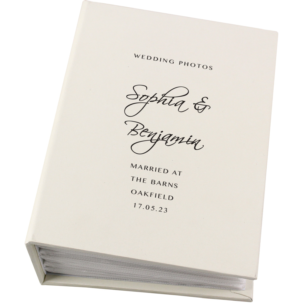 Personalised Memento Personalised Free Text Photo Album with Sleeves 6 x 4 inch