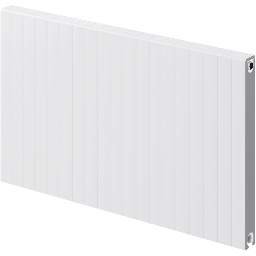 Henrad Silhouette White K1 Radiator 500 x 600mm - Contemporary Vertical Design