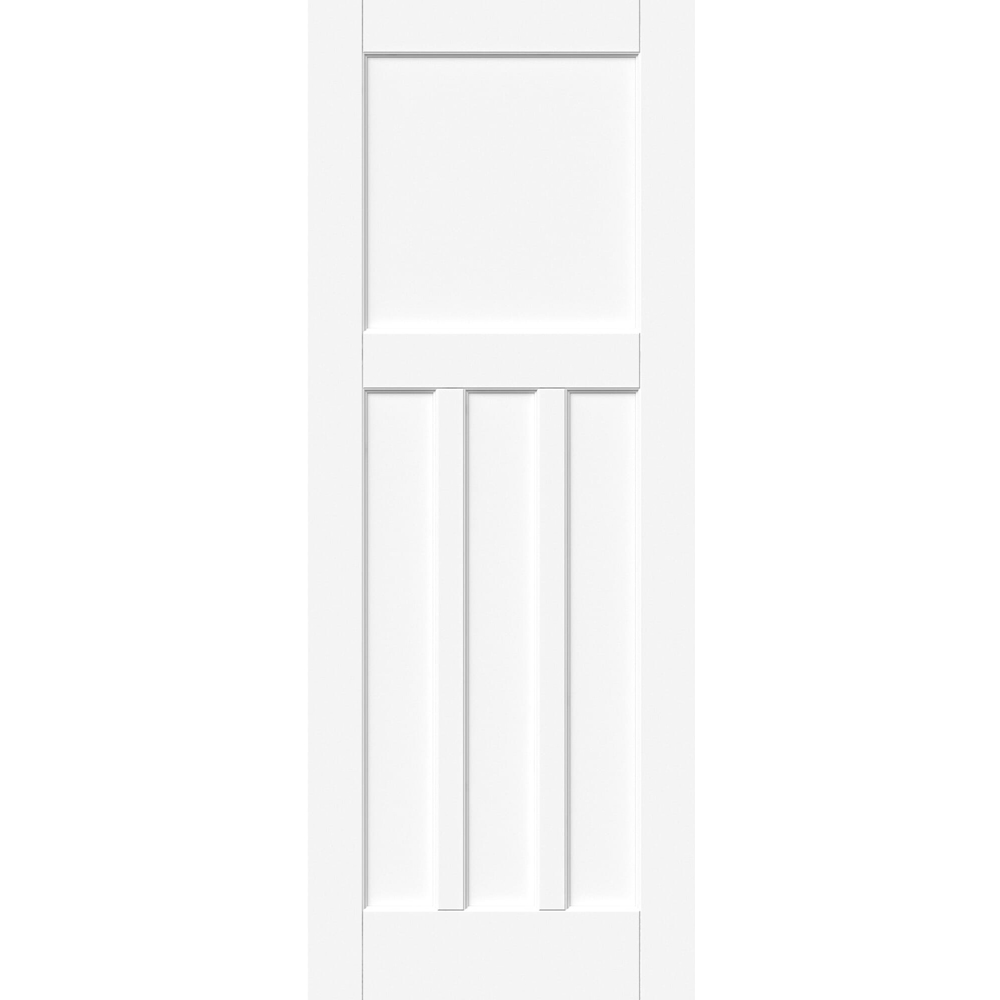 Green & Taylor White Primed 1930s 3 Panel Internal Door 1981 x 762mm