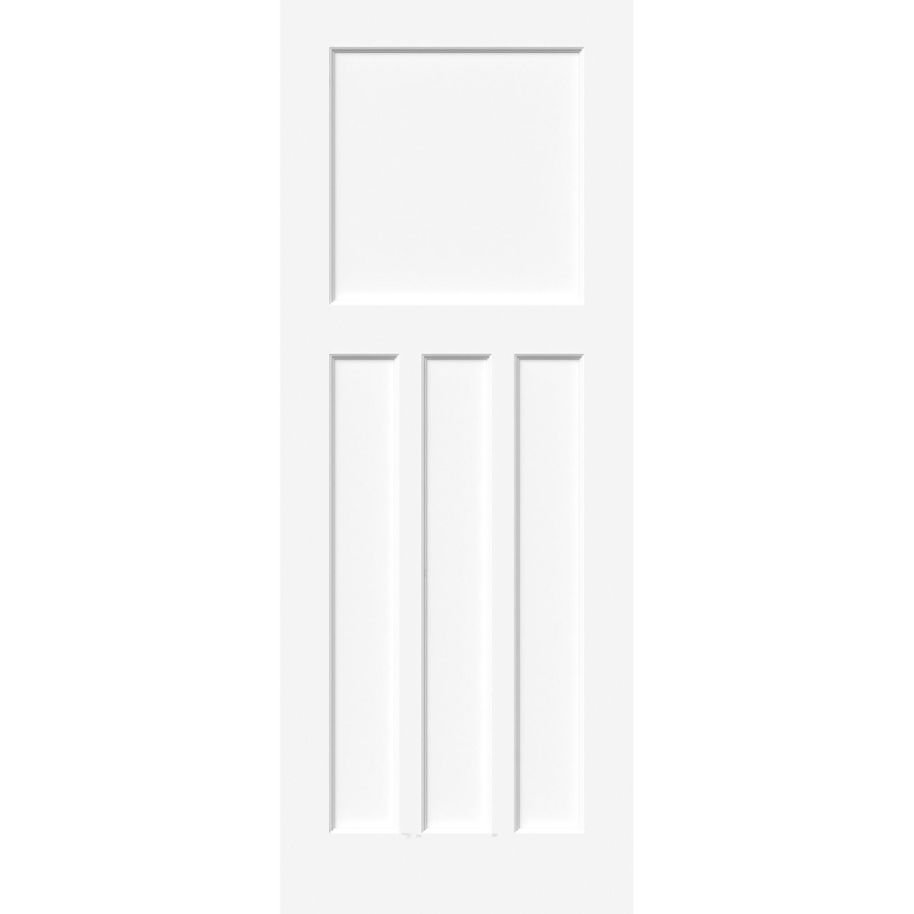 Green & Taylor White Primed 1930s 3 Panel Internal Door 1981 x 838mm