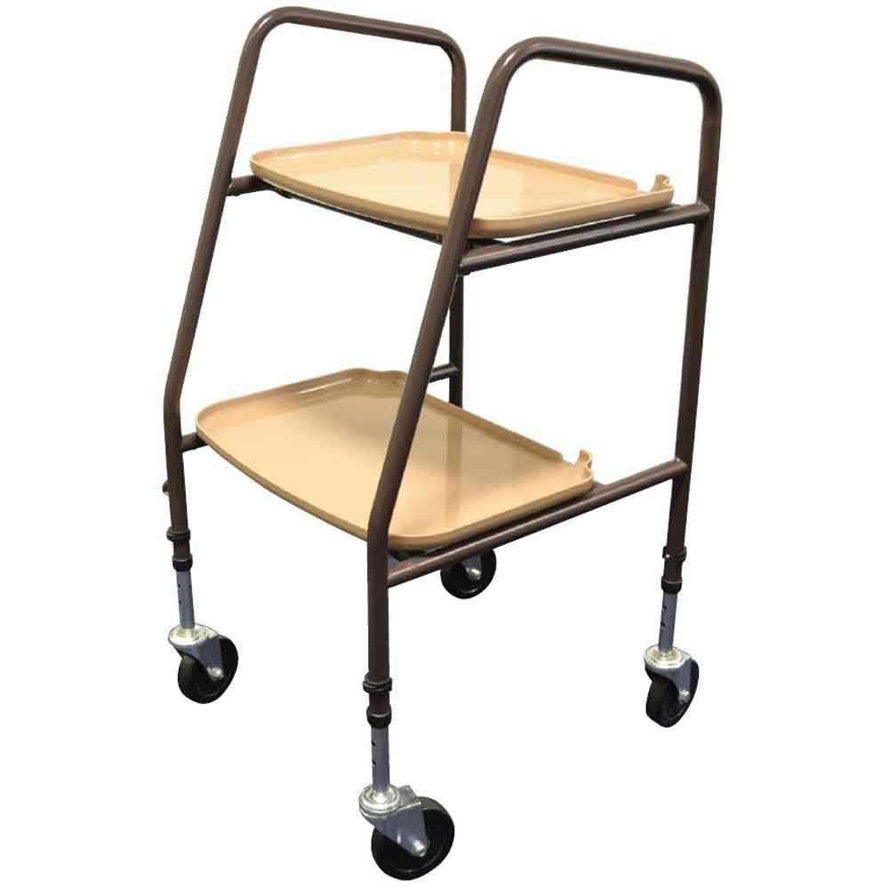 NRS-UK Flatpack Home Helper Height Adjustable Trolley