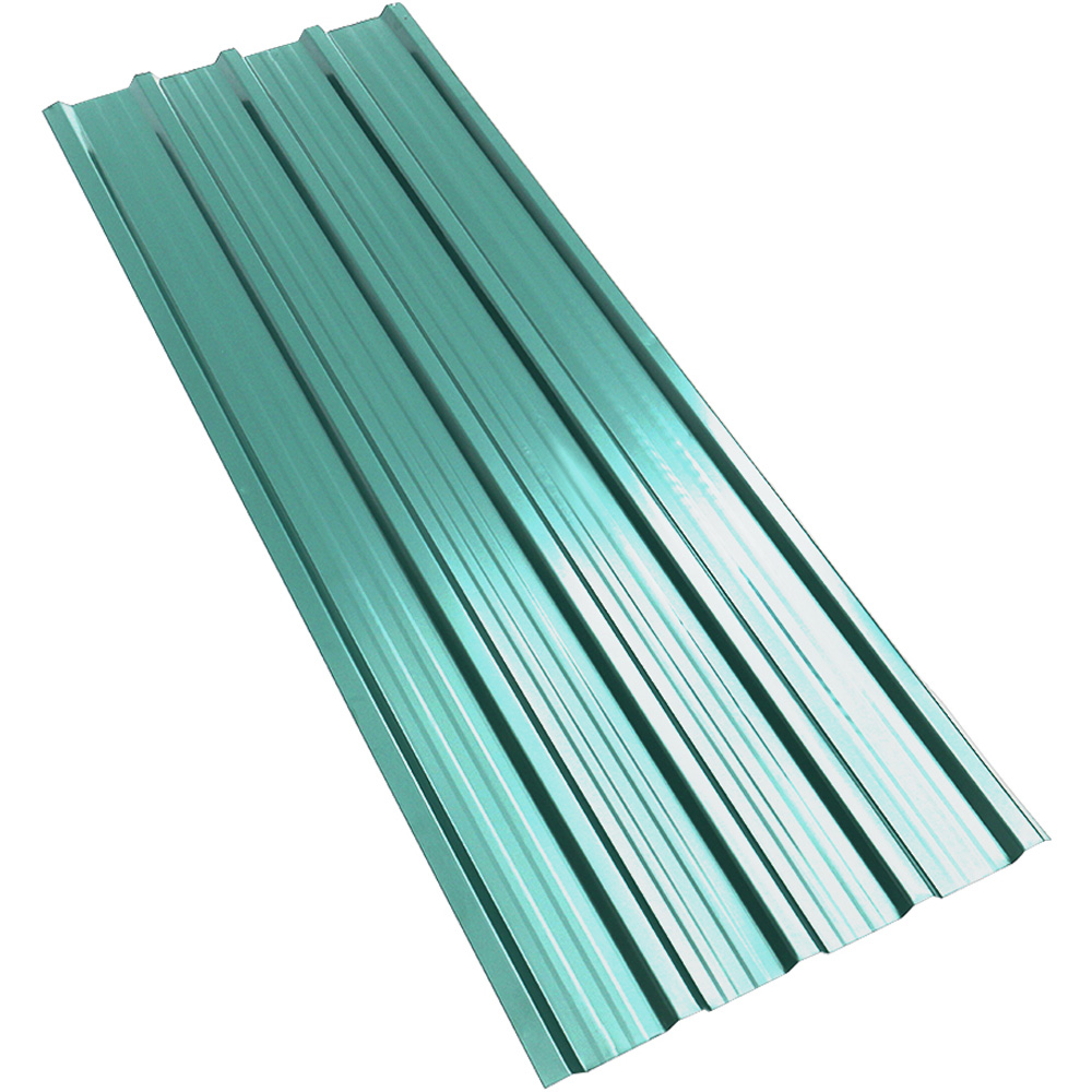 Living and Home 12 Piece Dark Green Premium Galvanized Steel Corrugated Roof Panels