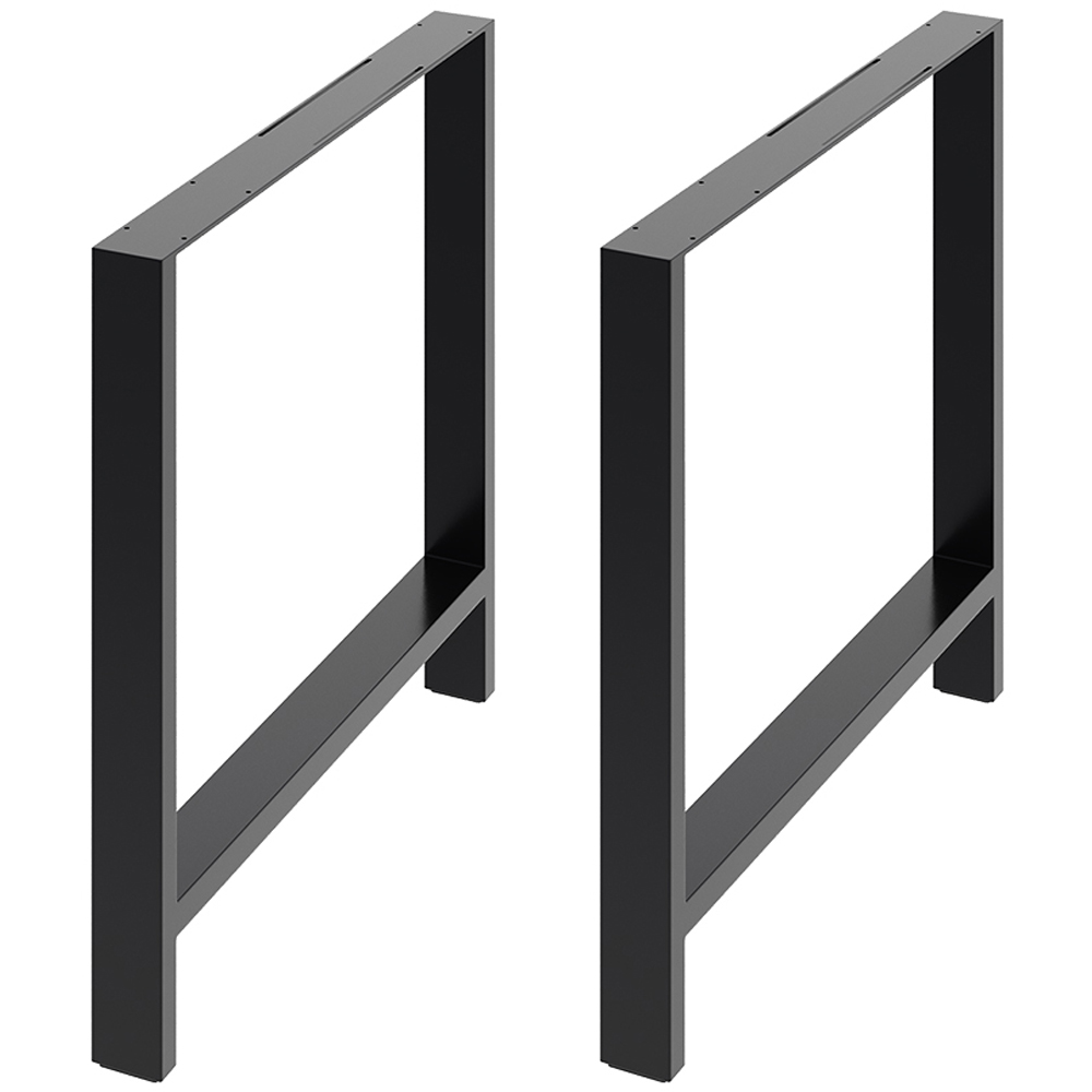 Living and Home Modern Inverted U Shaped Metal Table Leg 76cm 2 Pack