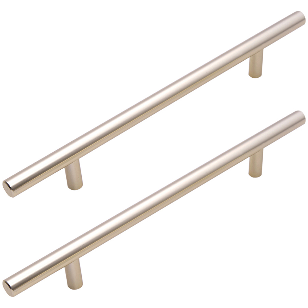 Living and Home Gold Minimalist Cylindrical Metal Pull Handle 35cm