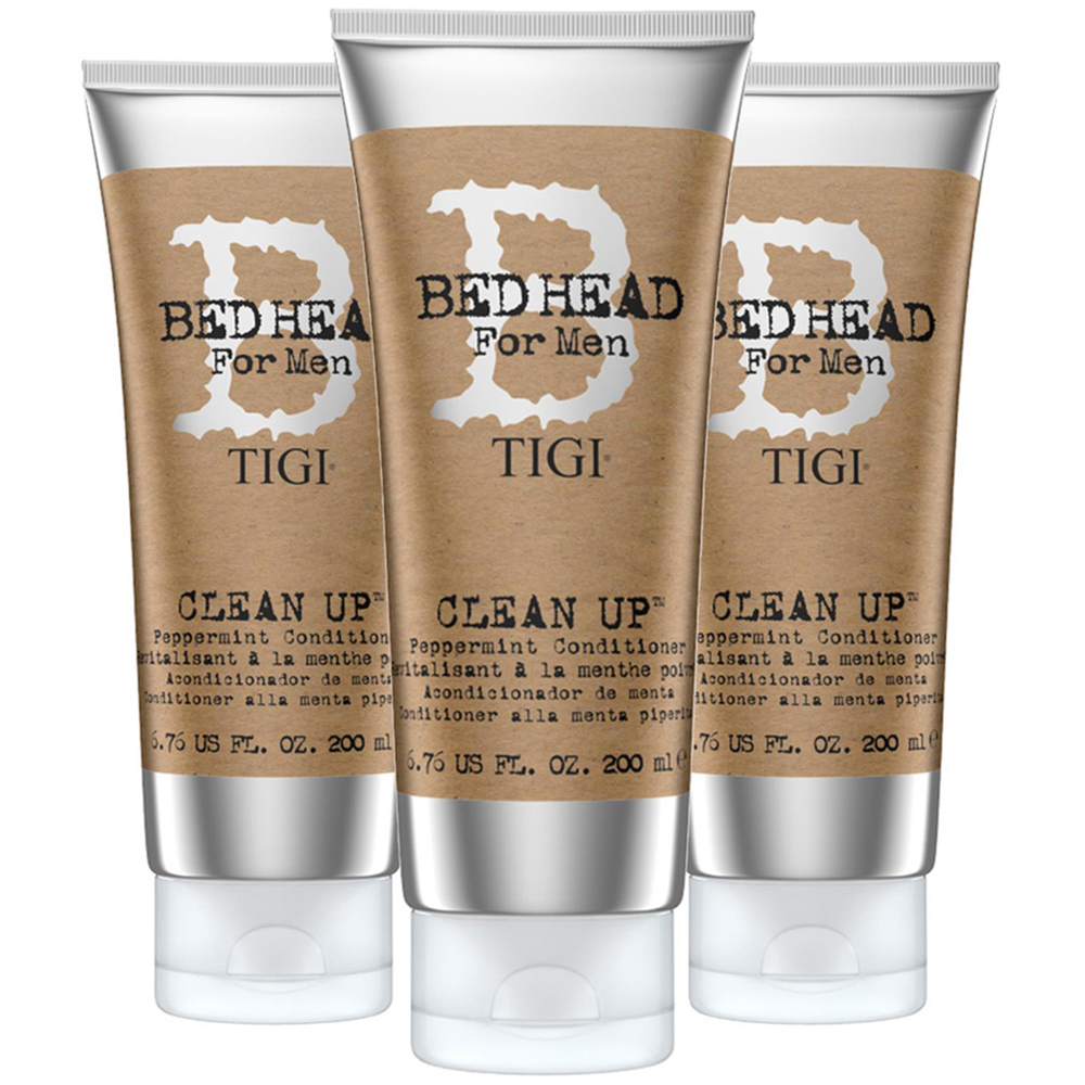 TIGI Bed Head Mens Clean Up Conditioner 250ml 3 Pack