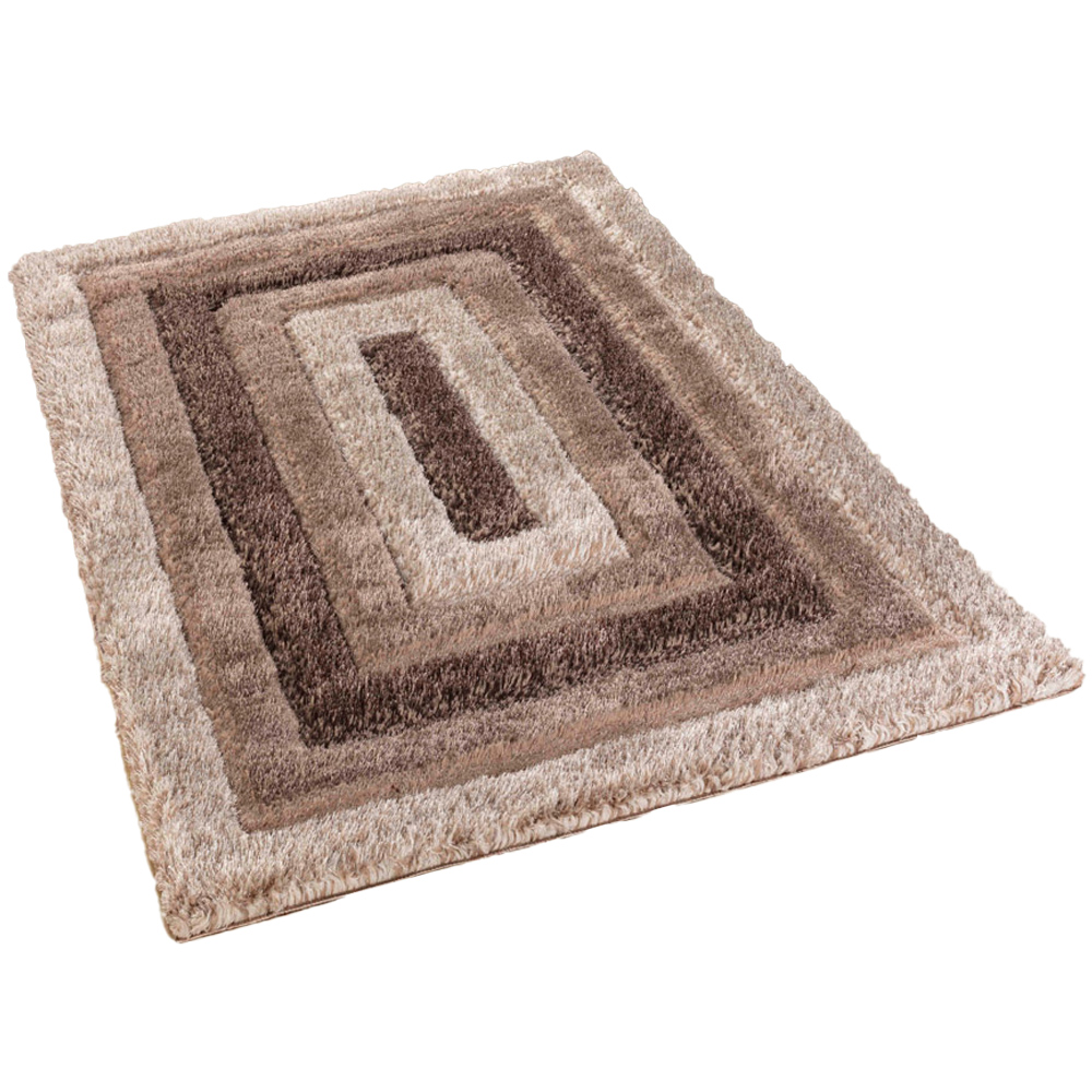 Desire Rugs Shaggy Area Rug Bronze 200x290cm Polyester Soft Shimmer Modern