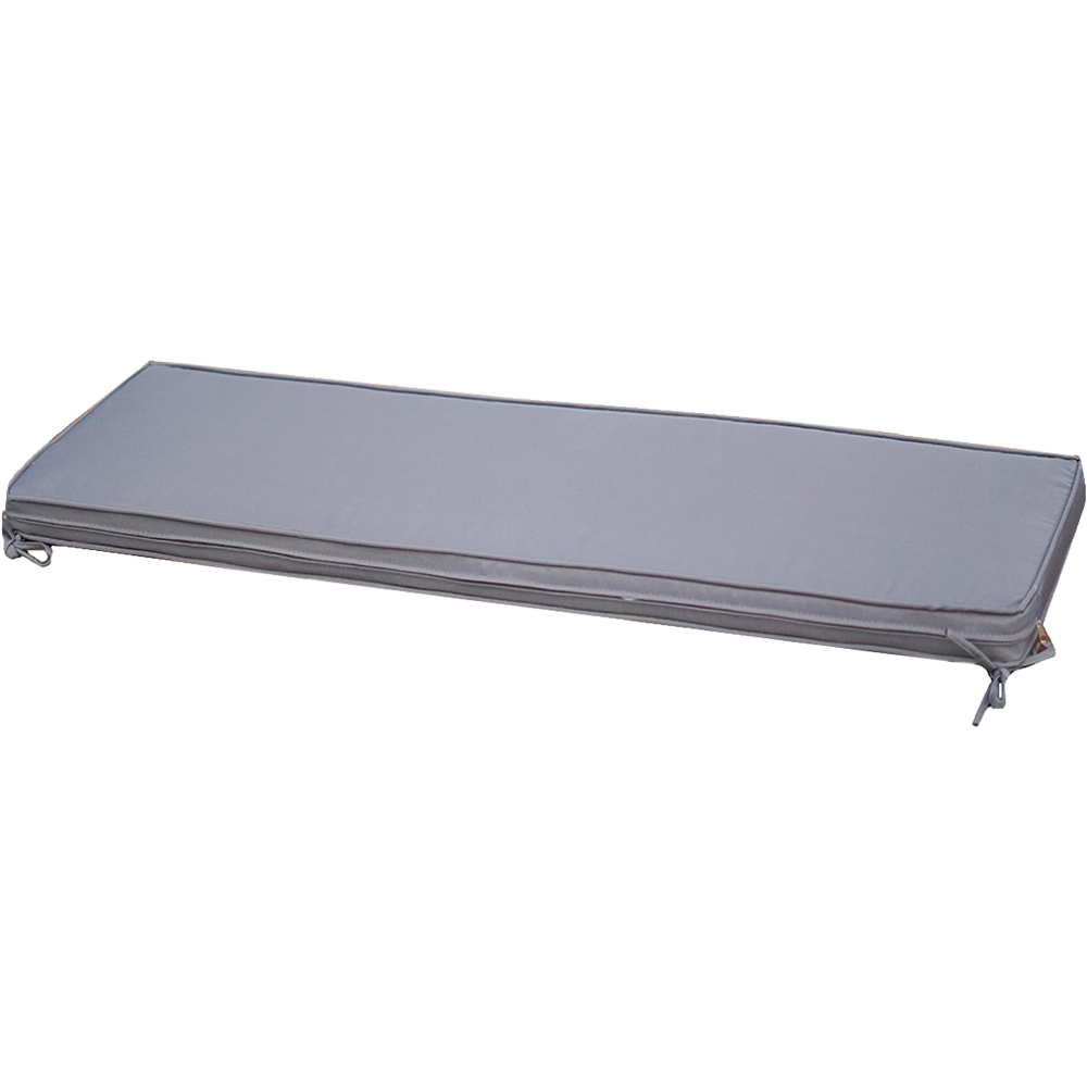 Gr8 Garden 2-Seater Grey Waterproof Fabric Bench Cushion