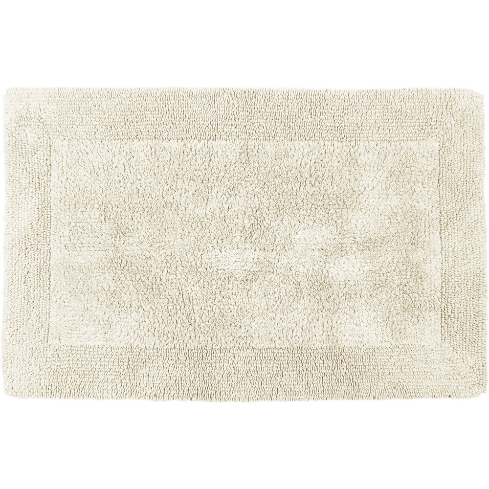 Allure Bath Fashions Cream Elegance Reversible Bath Mat 53 X 85Cm