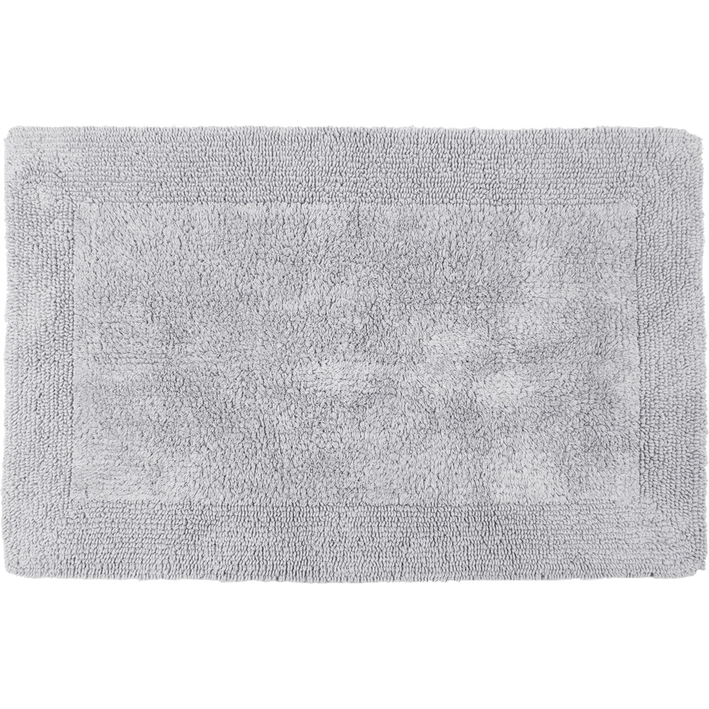 Allure Bath Fashions Grey Elegance Dove Reversible Bath Mat 53 X 85Cm