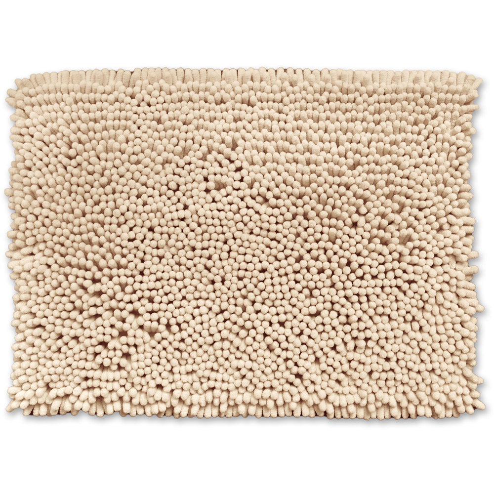 Allure Bath Fashions Brown Jumbo Luxury Stone Deep Pile Non-Slip Bobble Bath Mat 50 X 70Cm