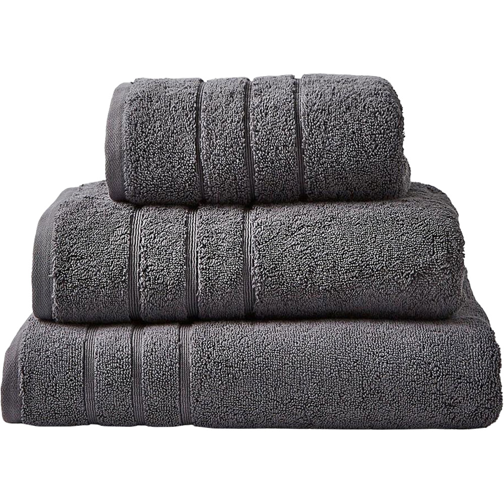 Allure Bath Fashions Grey Charcoal Hotel Luxury Heavyweight Bath Sheet Large